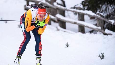 Denise Herrmann hat beim Sprint eine Medaille knapp verpasst