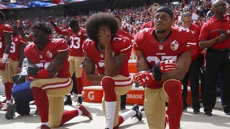 Colin Kaepernick und Eric Reid spielten gemeinsam bei den San Francisco 49ers 