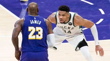 NBA-Superstar Giannis Antetokounmpo (34) wird die Milwaukee Bucks zur Trade-Deadline nicht verlassen