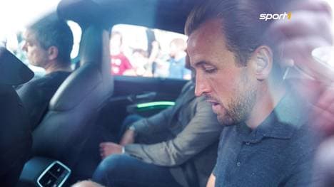 Harry Kane kam am Freitag in München an, um seinen Transfer zum FC Bayern zu finalisieren