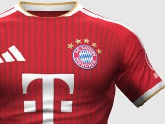 Neue Leaks deuten darauf hin, dass das Heimtrikot des FC Bayern München für die Saison 2026/27 ein klassisches rotes Design mit feinen Längsstreifen und goldenen Details erhalten könnte.