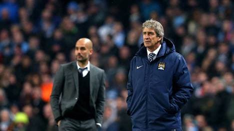 Pep Guardiola (l.) und Manuel Pellegrini