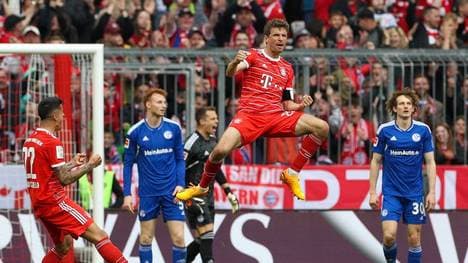 Thomas Müller erzielte das 1:0 für den FC Bayern gegen Schalke 04