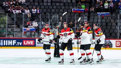 Österreichs Nationalmannschaft jubelt