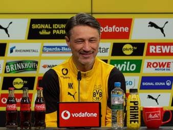 Niko Kovac reagiert auf den Meisterschaftskampf, erklärt die Lauerstellung des BVB und mahnt, dass man nur eine Chance habe, wenn man den Abstand nach unten hält.