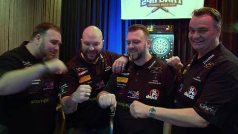 Marathon-Darter (v.l.n.r.): Sascha Winter, Michael Winter, Christian Schwindt, Carsten Klaas. (Foto: proWIN)