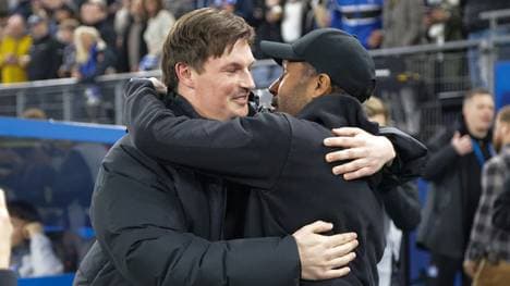 Gute Kumpel: Merlin Polzin (l.) und Daniel Thioune