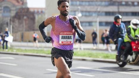 Amanal Petros beim Halbmarathon in Berlin