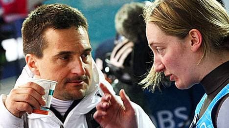 Georg Hackl (l.) atackierte Tatjana Hüfner