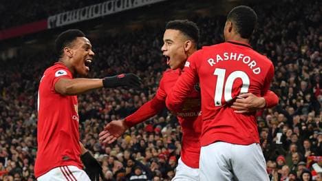 Manchester United freut sich über einen klaren Sieg