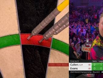 Joe Cullen zeigt eine hervorragende Vorstellung und schickt Ricky Evans mit 3:1 nach Hause. Dieser zeigt spät im Spiel was er drauf hat und erzielt viele 180er im Eiltempo.