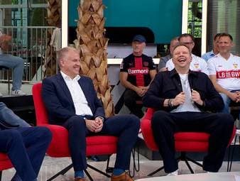 Der SPORT1 Doppelpass diskutiert über eine strittige Szene im Spiel Stuttgart gegen Leverkusen. Die Jugendsprache der Runde sorgt für mehrere Lacher.