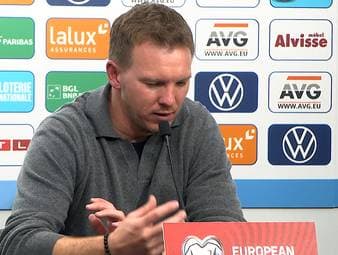 Nach dem Sieg gegen Luxemburg in der WM-Qualifikation spricht Bundestrainer Julian Nagelsmann über seine Halbzeitansprache.