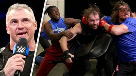 Shane McMahon (l.) begründete bei WWE SmackDown Live die Invasion bei Monday Night RAW