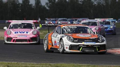 Larry ten Voorde (r.) geht als Führender in die Rennen am Norisring