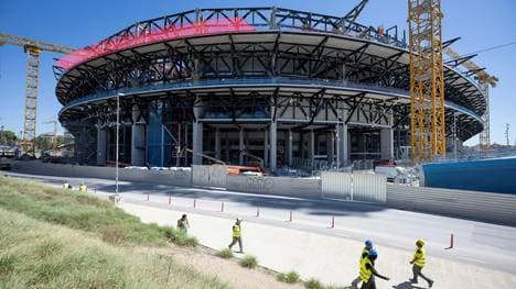 Das Camp Nou wird derzeit umgebaut