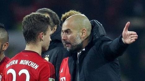 Pep Guardiola nahm sich Joshua Kimmich auch mal zur Brust