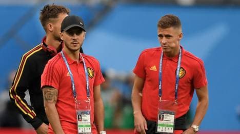 Eden Hazard's (l.) brother Thorgan (r.) isn't sure about staying at Borussia Mönchengladbach