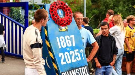 Die Sheffield-Fans beerdigten ihren Verein vor Anpfiff