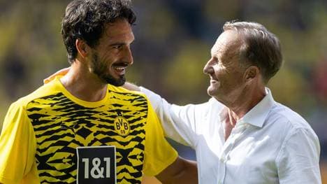 Hummels (l.) im Gespräch mit Watzke