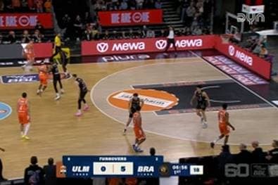 Spiel Highlights zu ratiopharm ulm - Basketball Löwen Braunschweig