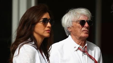 Bernie Ecclestone und seine Ehefrau Fabiana freuen sich über ihr Elternglück