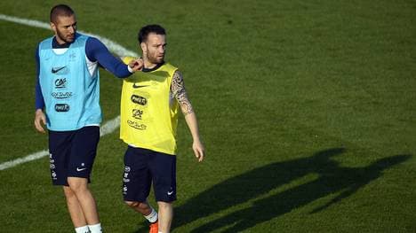 Karim Benzema (l.) und Mathieu Valbuena waren Teakollegen in Frankreichs Nationalteam