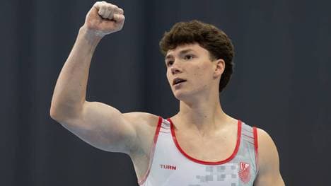 Mehrkampf-Meister Radomyr Stelmakh steht mit dem deutschen Team im Finale