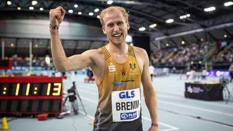 Florian Bremm  bei den Deutschen Leichtathletik-Hallenmeisterschaften 2024 in Leipzig