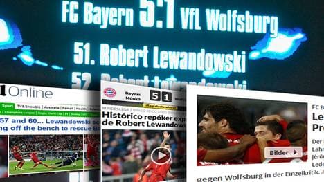 Internationale und nationale Pressevertreter staunen über Robert Lewandowski