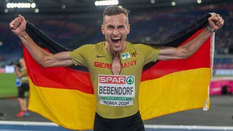 Karl Bebendorf holte Bronze über 3000 Meter Hindernis der Männer
