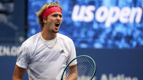 Alexander Zverev steht bei den US Open in New York im Finale