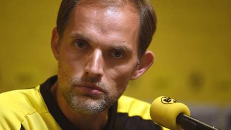 Thomas Tuchel auf einer Pressekonferenz