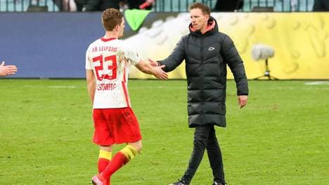 Marcel Halstenberg und Julian Nagelsmann arbeiteten bei RB Leipzig zusammen. 