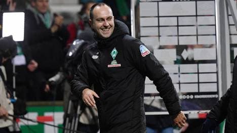 Freude bei Werder-Trainer Ole Werner