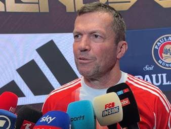 Lothar Matthäus spricht am Rande des Legends Cups im Münchner SAP-Garden über die Zukunft von Manuel Neuer - und kritisiert dabei die Medien. 