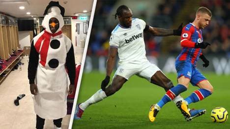 Michail Antonio von West Ham hat am Mittwoch einen sonderbaren Unfall gebaut