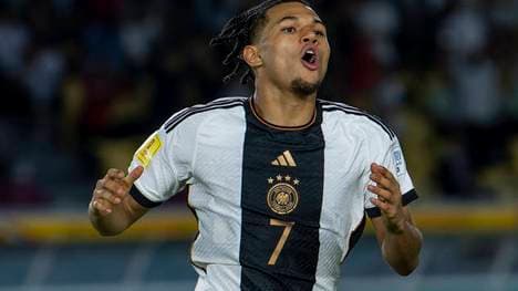 Paris Brunner hat doppelt für die U19-Nationalmannschaft getroffen