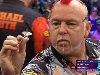Michael Smith unterliegt Peter Wright deutlich. Der Weltmeister liegt zwischenzeitlich 0:8 zurück und kann den Rückstand nicht mehr drehen.