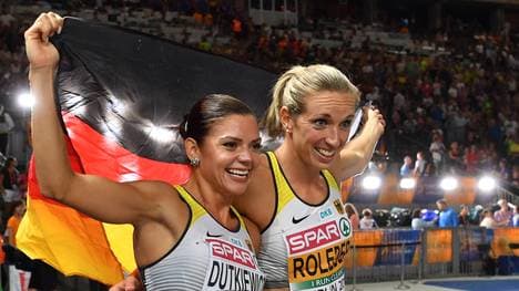 Pamela Dutkiewicz (l.) und Cindy Roleder jubelten über Silber und Bronze