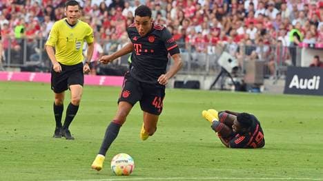 Jamal Musiala vor seinem Treffer zum 1:0