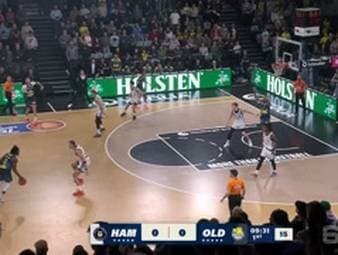 Die BBL-Highlights der Partie Veolia Towers Hamburg - EWE Baskets Oldenburg im Video.