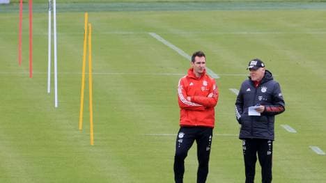 Notfall-Lösung? Miroslav Klose und Hermann Gerland