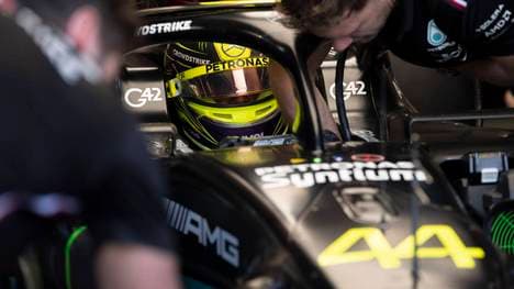 Lewis Hamilton kassierte im 2. Training in Miami einen Rückschlag