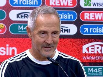 Nach dem 3:3 gegen Union Berlin sprach Eintracht-Trainer Adi Hütter über die Entscheidung, einen neuen Torwart zu verpflichten. Zudem dementierte er Gerüchte über einen Streit mit Sportvorstand Markus Krösche.