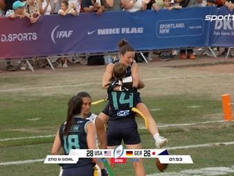 Die deutschen Flag-Football-Teams überzeugen bei der Heim-WM in Düsseldorf, scheitern aber im Viertelfinale. Die erste Chance auf ein Ticket für die Olympia-Premiere 2028 ist damit geplatzt.