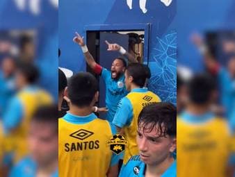 Nach dem Pokalsieg von Santos FC gerät Neymar vor der Kabine mit Vertretern des Gegners aneinander und provoziert anschließend mit Gesten und Tanz.