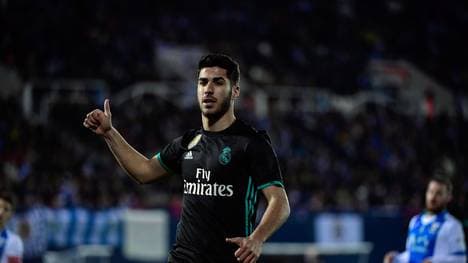 Marco Asensio traf in der Schlussminute zum Sieg für Real Madrid