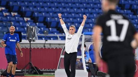 Stefan Kuntz und das deutsche Team wollen den zweiten Sieg einfahren