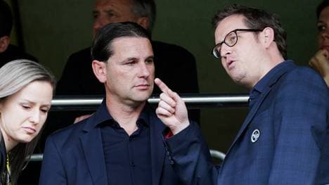 Gerardo Seoane (l.) wird neuer Cheftrainer bei Borussia Mönchengladbach